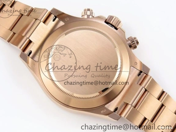 MiroTime 0111 DAYTONA 116505 RG OMF BEST EDITION BLACK RG DIAL ON RG BRACELET A7750 (SLIM MOVEMENT) Trendsetting 1797